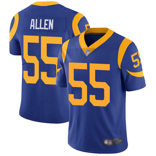 Los Angeles Rams Limited Royal Blue Men Brian Allen Alternate Jersey NFL Football #55 Vapor Untouchable->los angeles rams->NFL Jersey